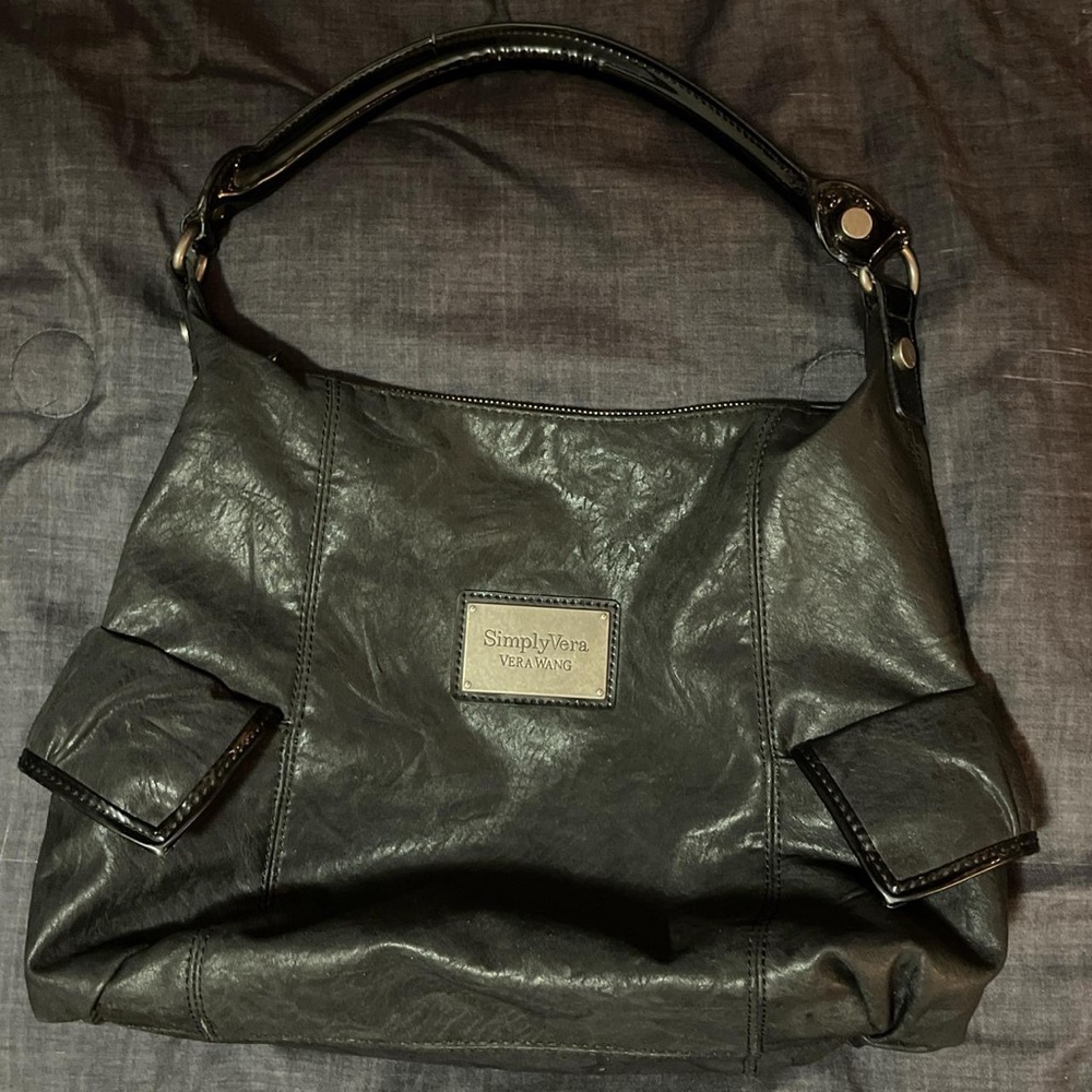 Black Vera Wang Leather Purse